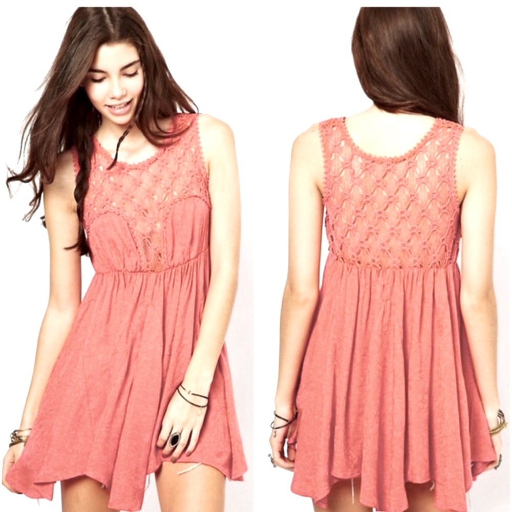 Free People Pink Sleeveless Dress